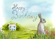 Happy Birthday nyuszi gyermekeknek